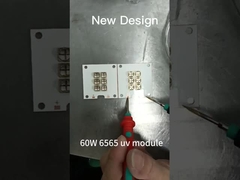 Modul LED UV 60W Lampu manik Lensa Kuarsa 365nm hingga 405nm LED UV Curing